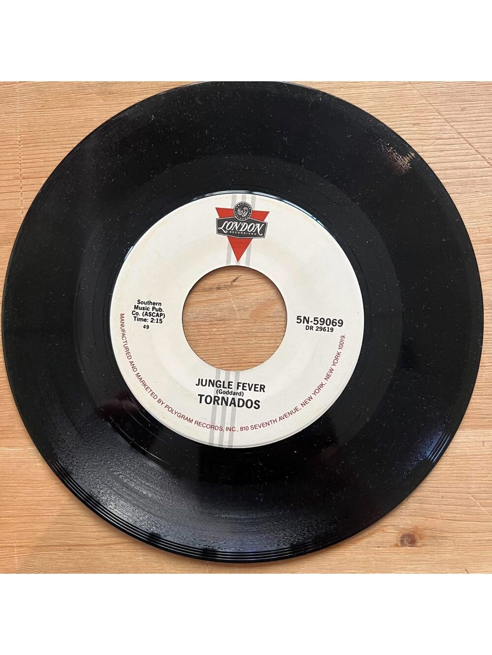 Tornados - Jungle Fever/Telstar 45rpm VG+ R12
